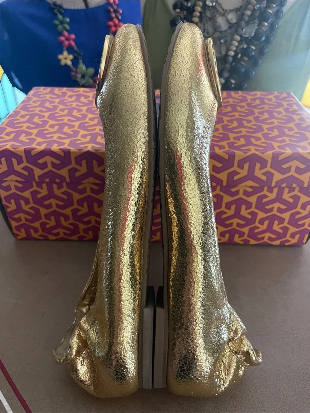 Tory Burch - Golden Metallic Flats
